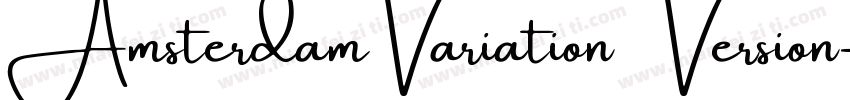 Amsterdam Variation 3Version字体转换